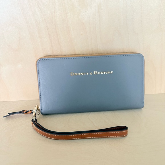 Dooney & Bourke Handbags - Dooney & Bourke City Large Zip Around Wristlet Wallet, Charcoal Grey